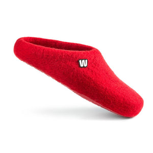 Slippers - Crimson Red Wool Slippers